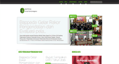 Desktop Screenshot of bappeda.kutaikartanegarakab.go.id